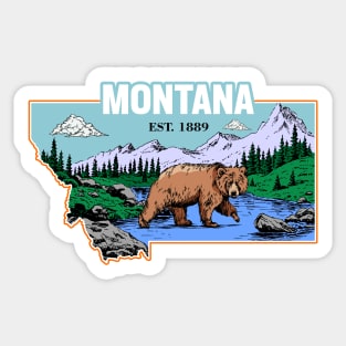 Montana and vintage Sticker